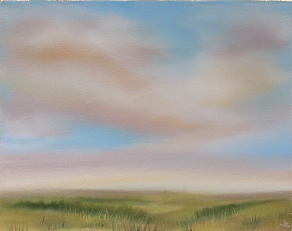 hazy field